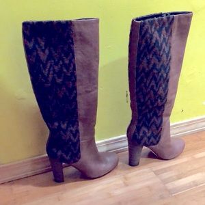 Knee High boots.  This is one of my collections. Wore once but its tight for me.